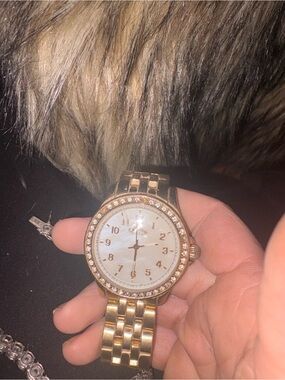 Callaway Rose Gold Crystal Bezel Women’s Bracelet Watch